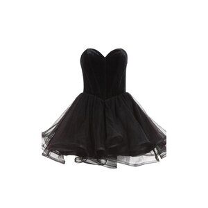 Alyce Paris Black Strapless Dress